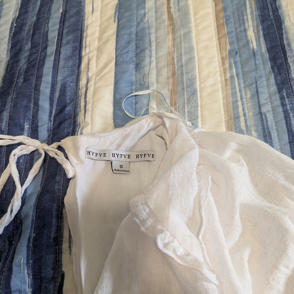 HYFVE White Ruffled Smocked Mini Dress - Picture 9 of 9